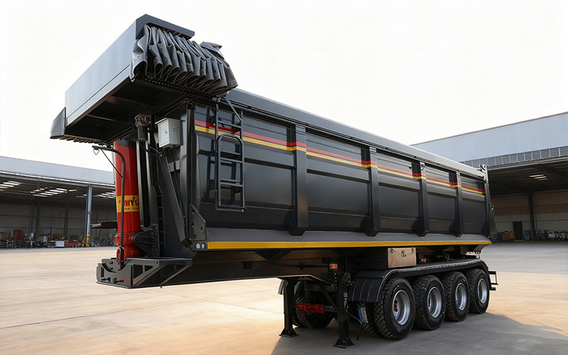 Multi-Axle Rear Tipping Semi-Trailer