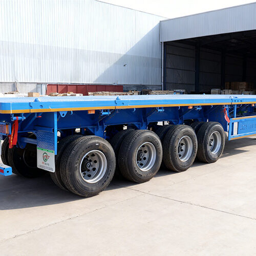Heavy-Duty Flatbed Semi-Trailer